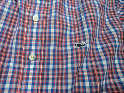 Camisa Vineyard Vines Xchico Xs Cuadro Rojo Y Azul