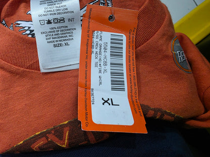 Playera Harley Davidson Xgrande Xl Naranja Capitol