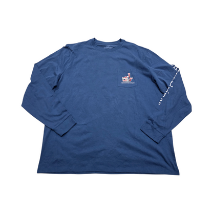 Playera Manga Larga Vineyard Vines Xgrande Xl Azul