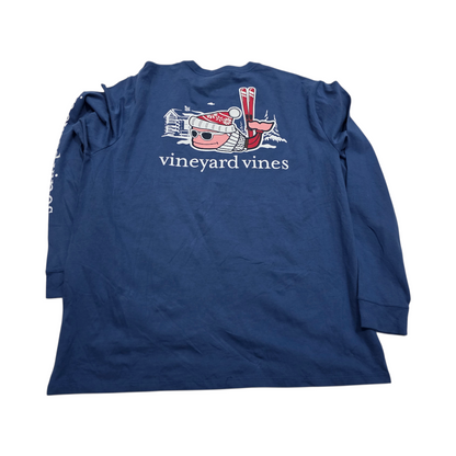 Playera Manga Larga Vineyard Vines Xgrande Xl Azul