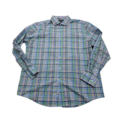 Camisa Ralph Lauren Xgrande Xl 34-35 Regular Cuadro Verde