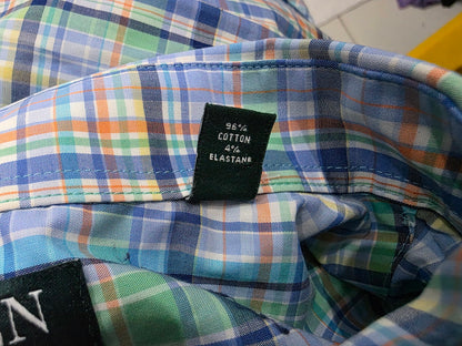 Camisa Ralph Lauren Xgrande Xl 34-35 Regular Cuadro Verde