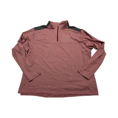 Playera Con Cierre Columbia 2xl Vino