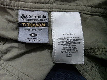 Pantalon Convertible Columbia Mediana M Verde