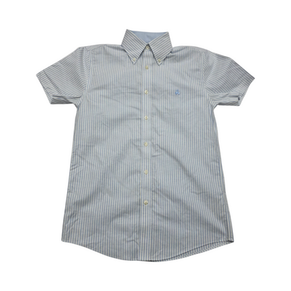 Camisa Brooks Brothers Manga Corta Xchico Xs Azul Regularfit
