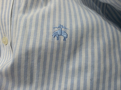 Camisa Brooks Brothers Manga Corta Xchico Xs Azul Regularfit