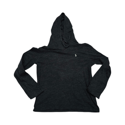 Playera Con Gorro Ralph Lauren Chico S Gris