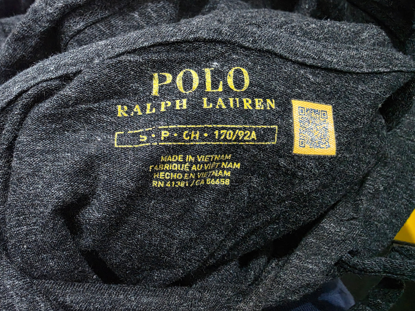 Playera Con Gorro Ralph Lauren Chico S Gris