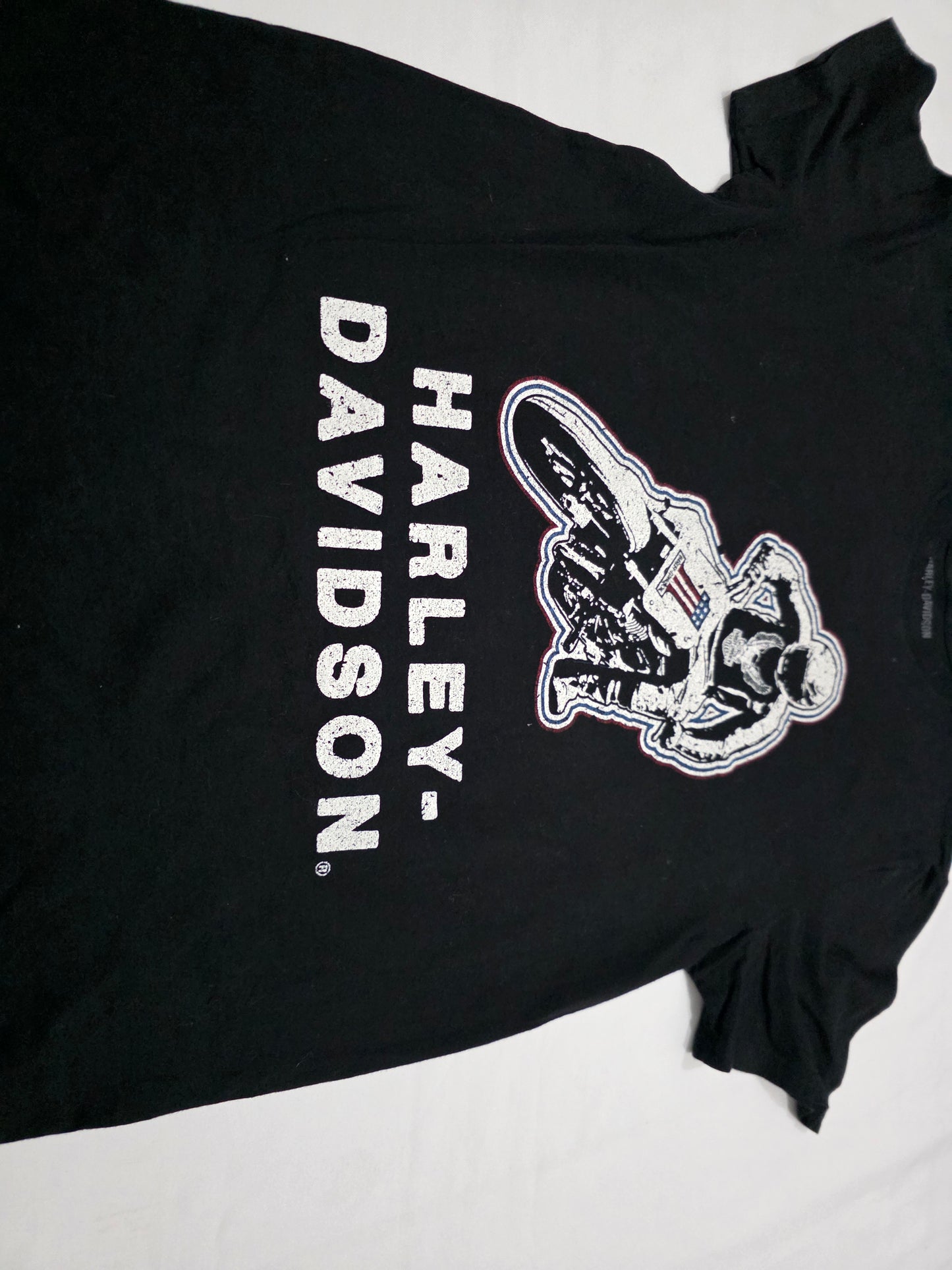 Playera Harley Davidson Mediana M Negro Moto Mediana Negro