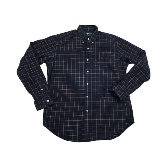 Camisa Ralph Lauren Mediana M Azul Y Verde