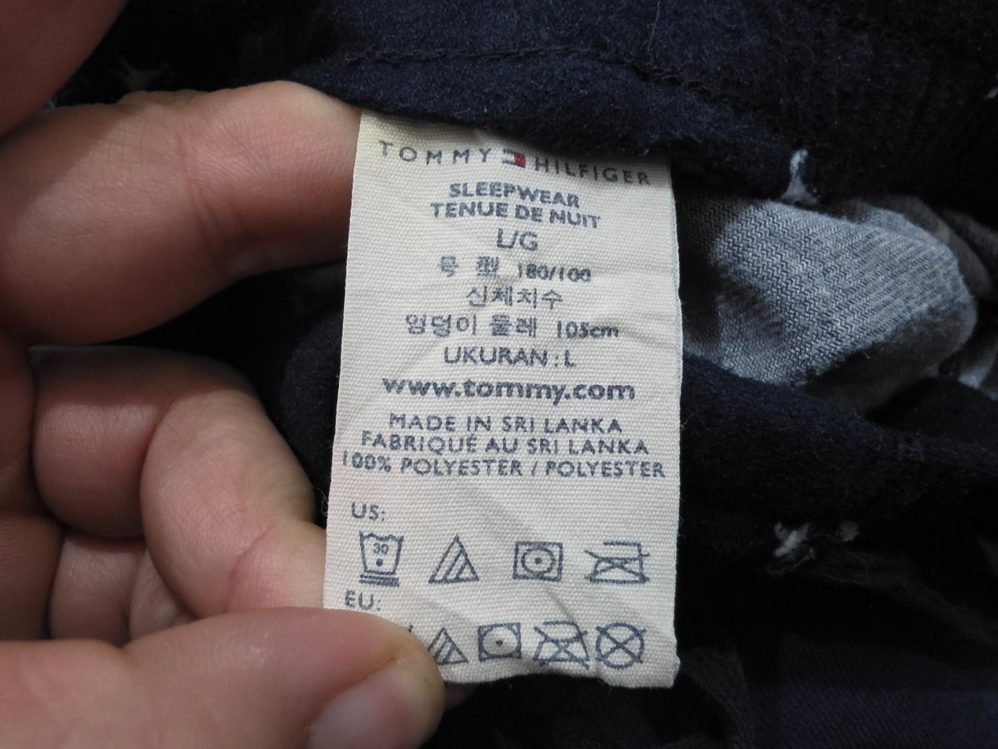 Pijama Tommy Hilfiger Grande L Azul