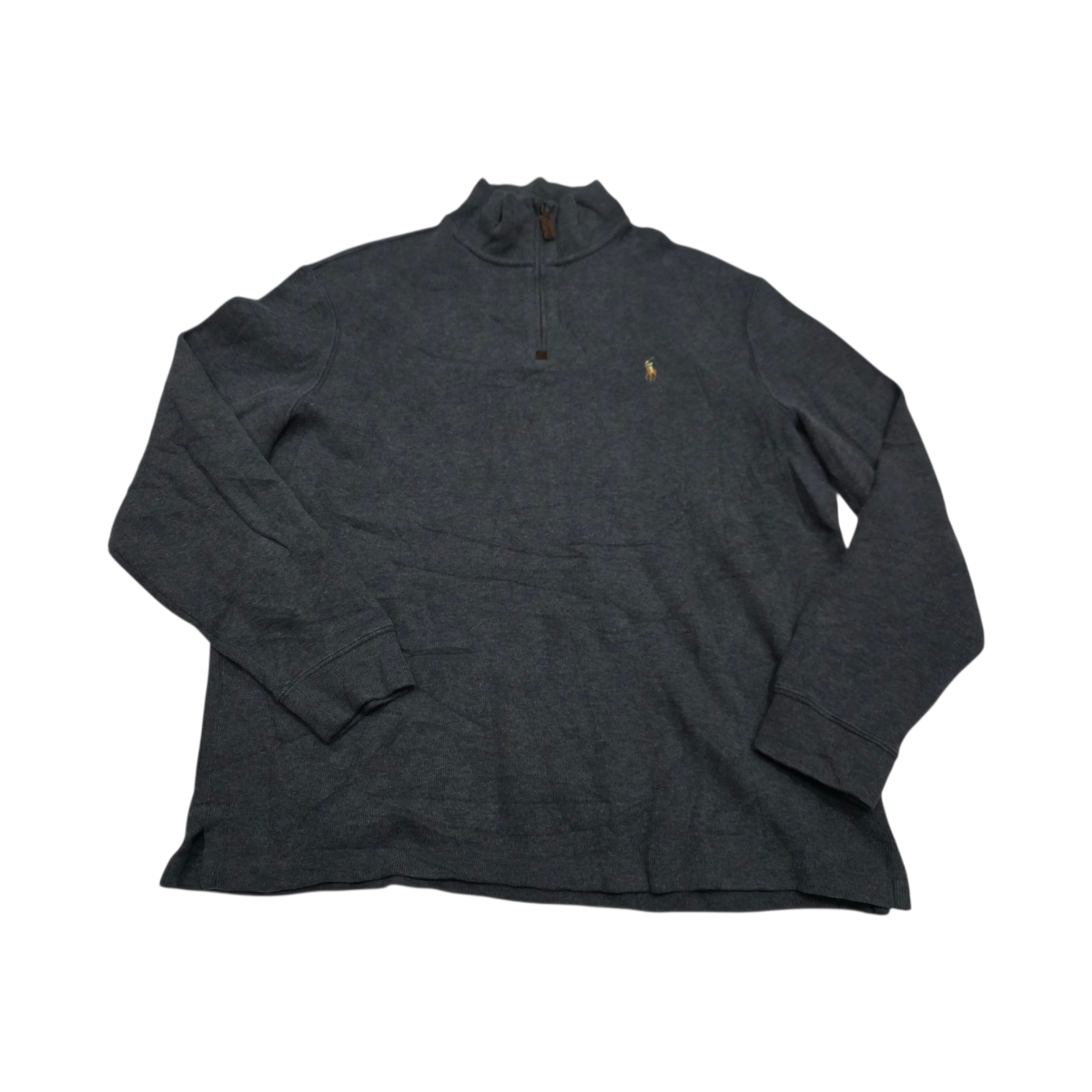 Sueter Ralph Lauren Grande L Gris Pony Colores