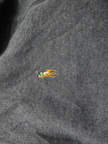 Sueter Ralph Lauren Grande L Gris Pony Colores