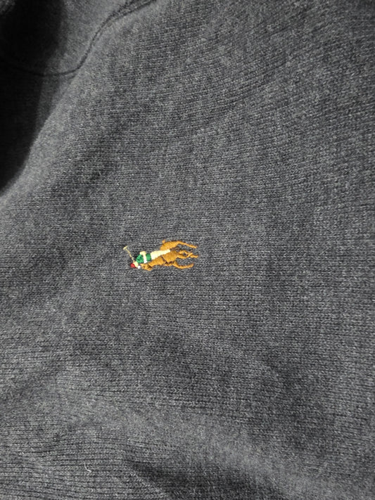 Sueter Ralph Lauren Grande L Gris Pony Colores