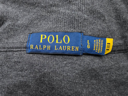 Sueter Ralph Lauren Grande L Gris Pony Colores