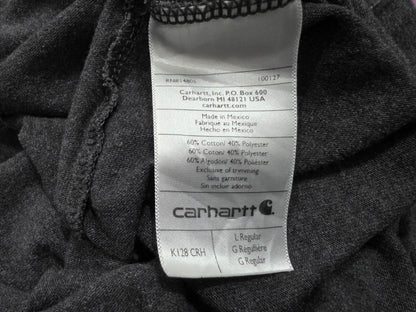 Playera Manga Larga Carhatt Grande L Originalfit Gris