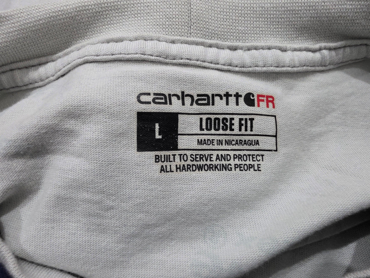 Playera Carhatt Grande L Loose Fit Gris