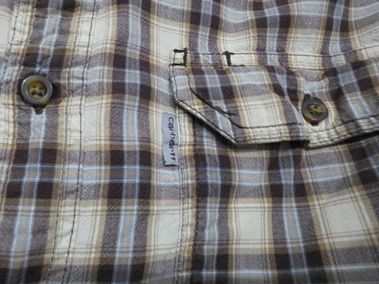 Camisa Carhatt Xgrande Xl Cafe Cuadro
