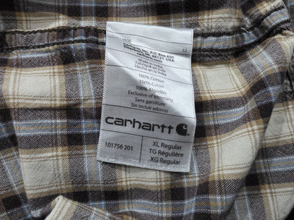 Camisa Carhatt Xgrande Xl Cafe Cuadro