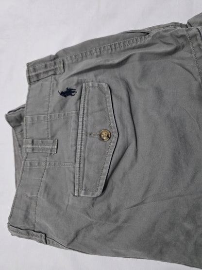 Bermuda Ralph Lauren Talla 36 Gris Pony Azul