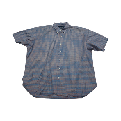 Camisa Manga Corta Ralph Lauren Xgrande Greggor Cuadro Azul