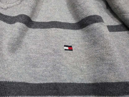Sueter Tommy Hilfiger Xgrande Xl Gris Linea