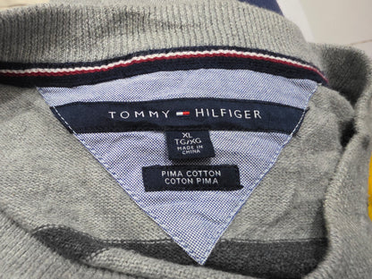 Sueter Tommy Hilfiger Xgrande Xl Gris Linea