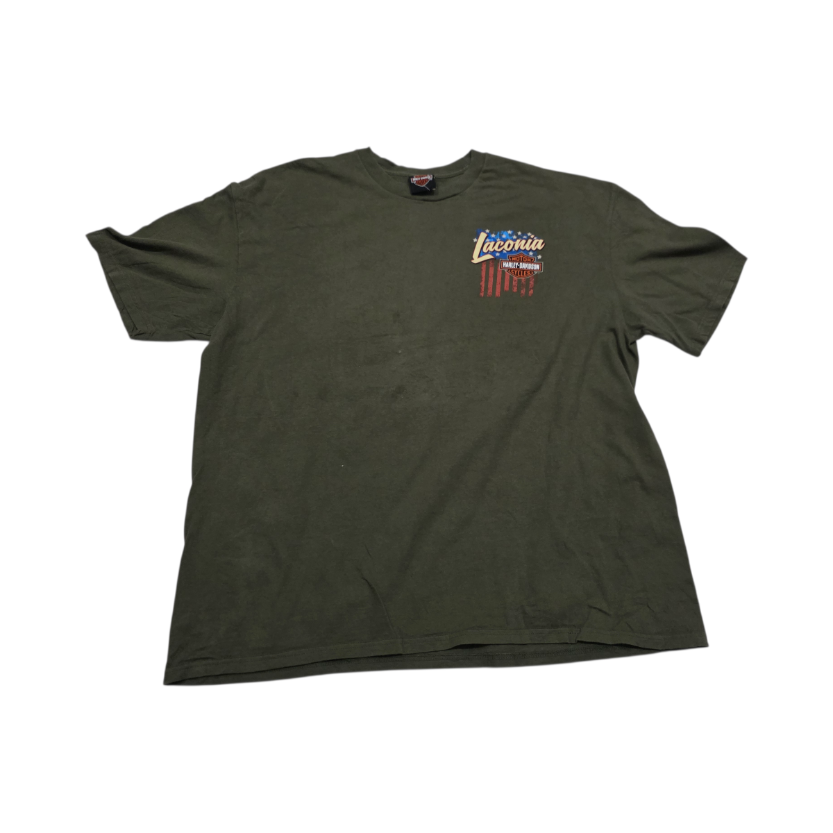 Playera Harley Davidson 2xl Verde Laconia
