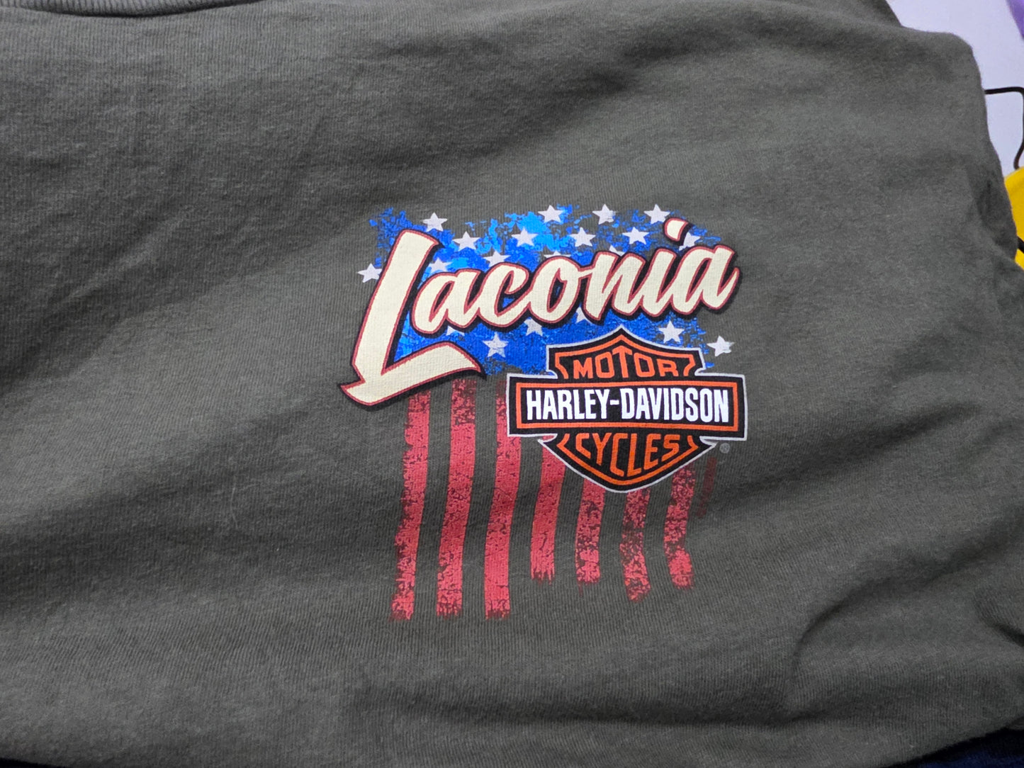 Playera Harley Davidson 2xl Verde Laconia