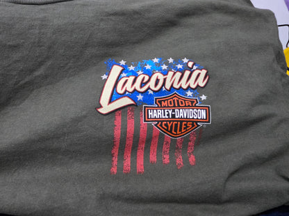 Playera Harley Davidson 2xl Verde Laconia