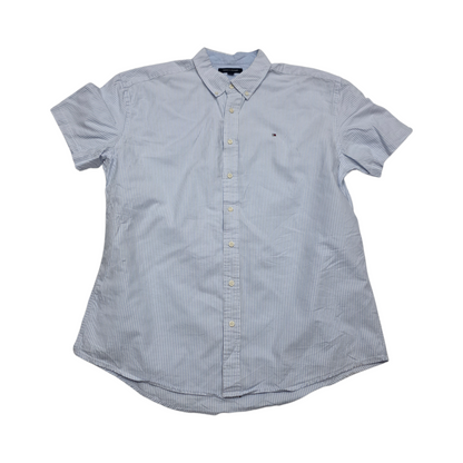 Camisa Manga Corta Tommy Hilfiger 2xl Azul Claro