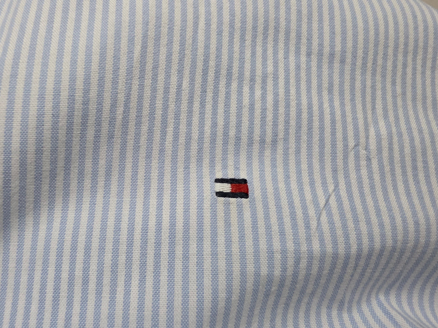 Camisa Manga Corta Tommy Hilfiger 2xl Azul Claro