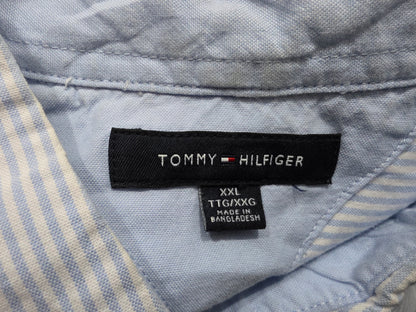 Camisa Manga Corta Tommy Hilfiger 2xl Azul Claro