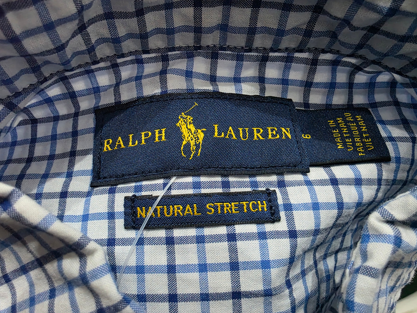 Camisa Ralph Lauren Niño 6 Años Cuadro Azul