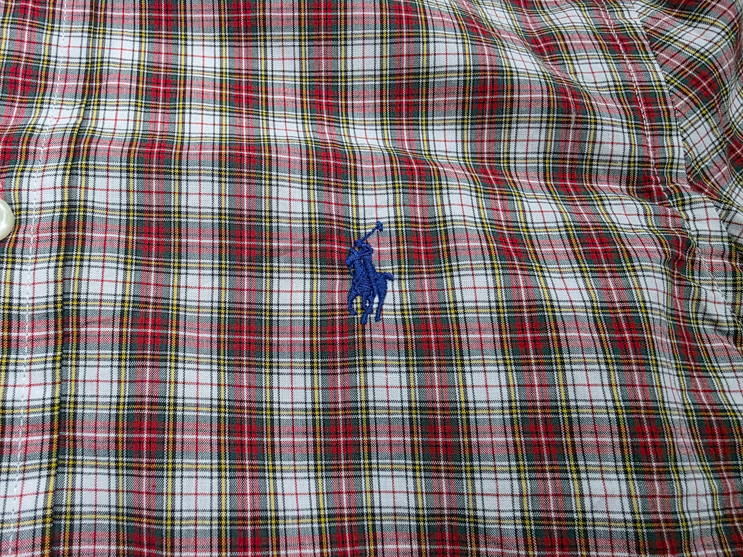 Camisa Ralph Lauren Adolescente M 10-12 Años Cuadro Rojo