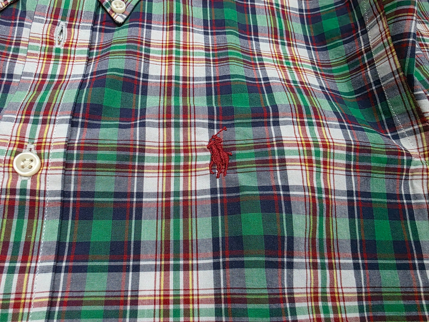 Camisa Ralph Lauren Adolescente Mediana 12-14 Años Verde