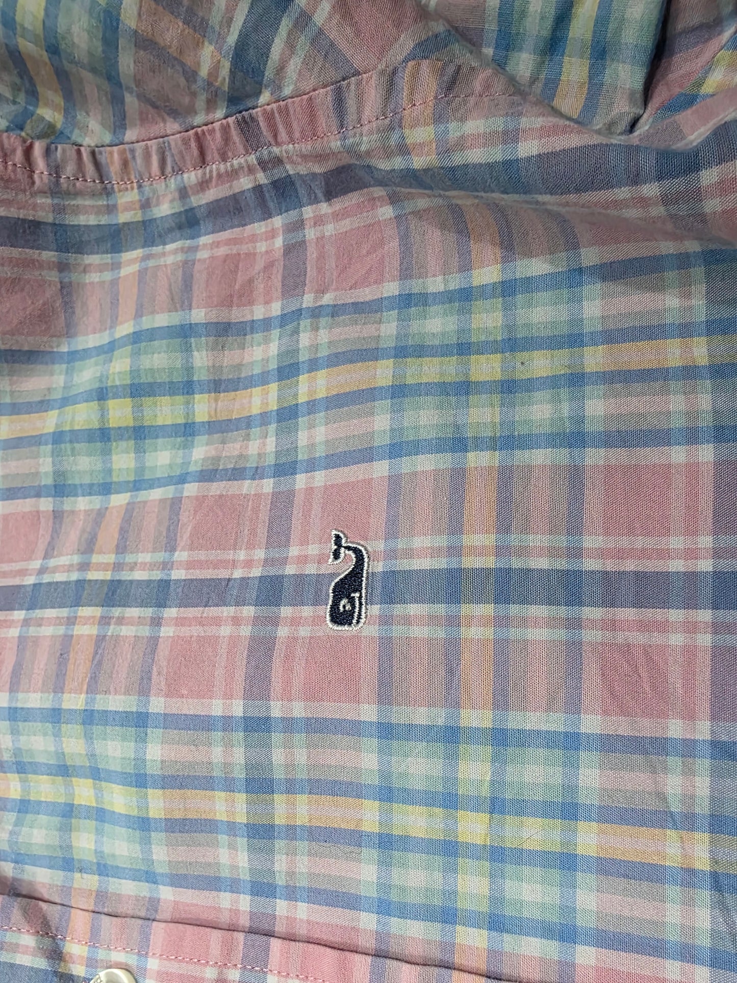 Camisa Vineyard Vines Adolescente L 16 Años Cuadro Rosa