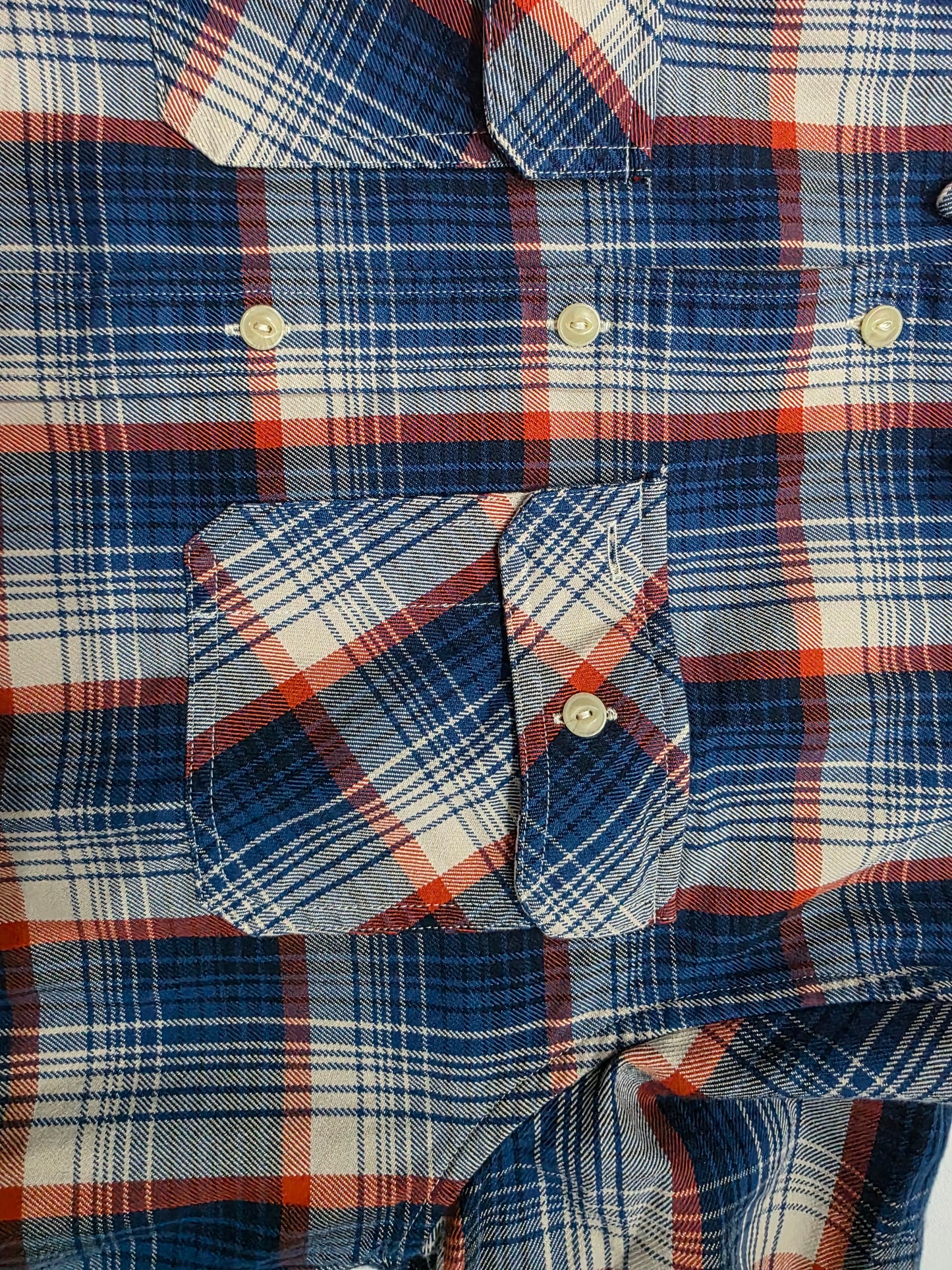 Camisa Ralph Lauren Adolescente L 14-16 Azul Franela