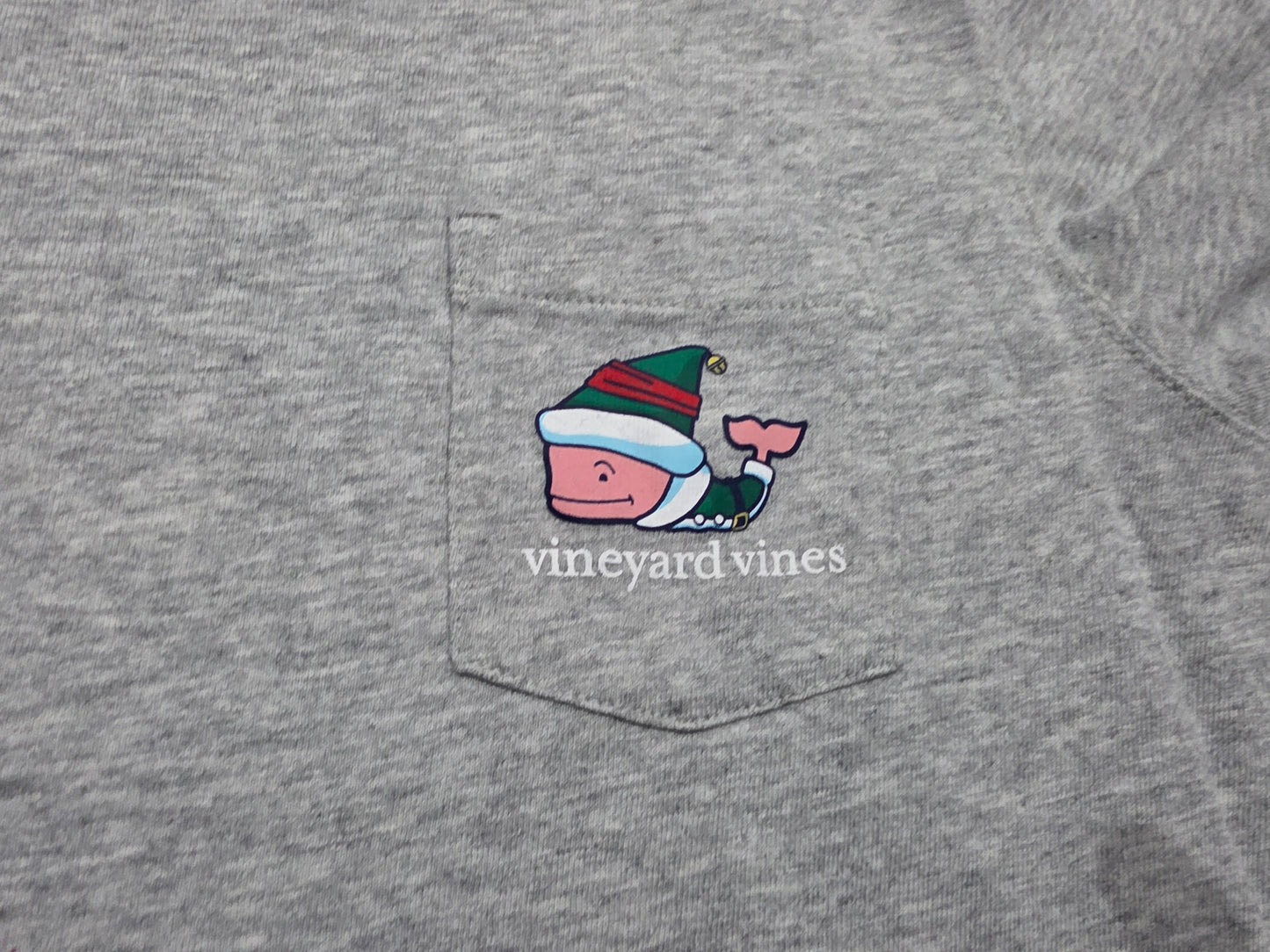 Playera Manga Larga Vineyard Vines Adolescente L 14 Gris