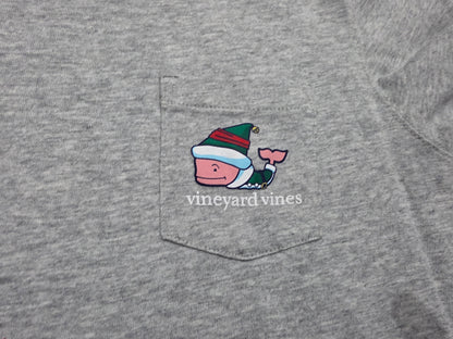 Playera Manga Larga Vineyard Vines Adolescente L 14 Gris