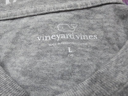 Playera Manga Larga Vineyard Vines Adolescente L 14 Gris