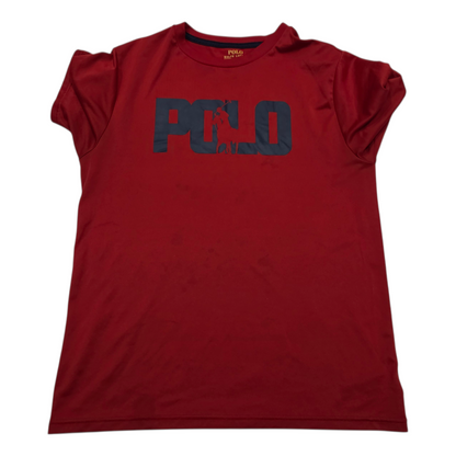 Playera Ralph Lauren Adolescente L 15-16 Rojo