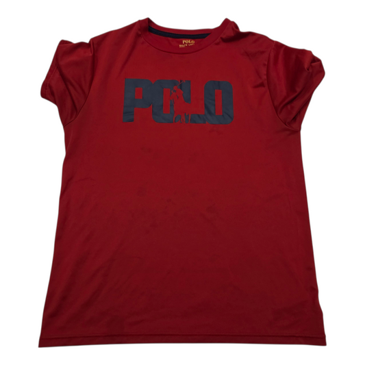 Playera Ralph Lauren Adolescente L 15-16 Rojo