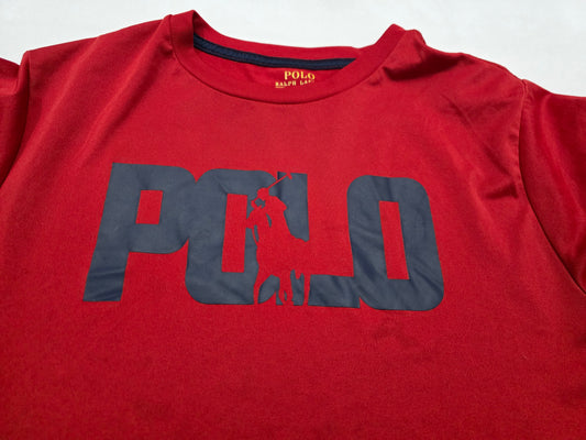 Playera Ralph Lauren Adolescente L 15-16 Rojo