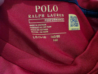 Playera Ralph Lauren Adolescente L 15-16 Rojo