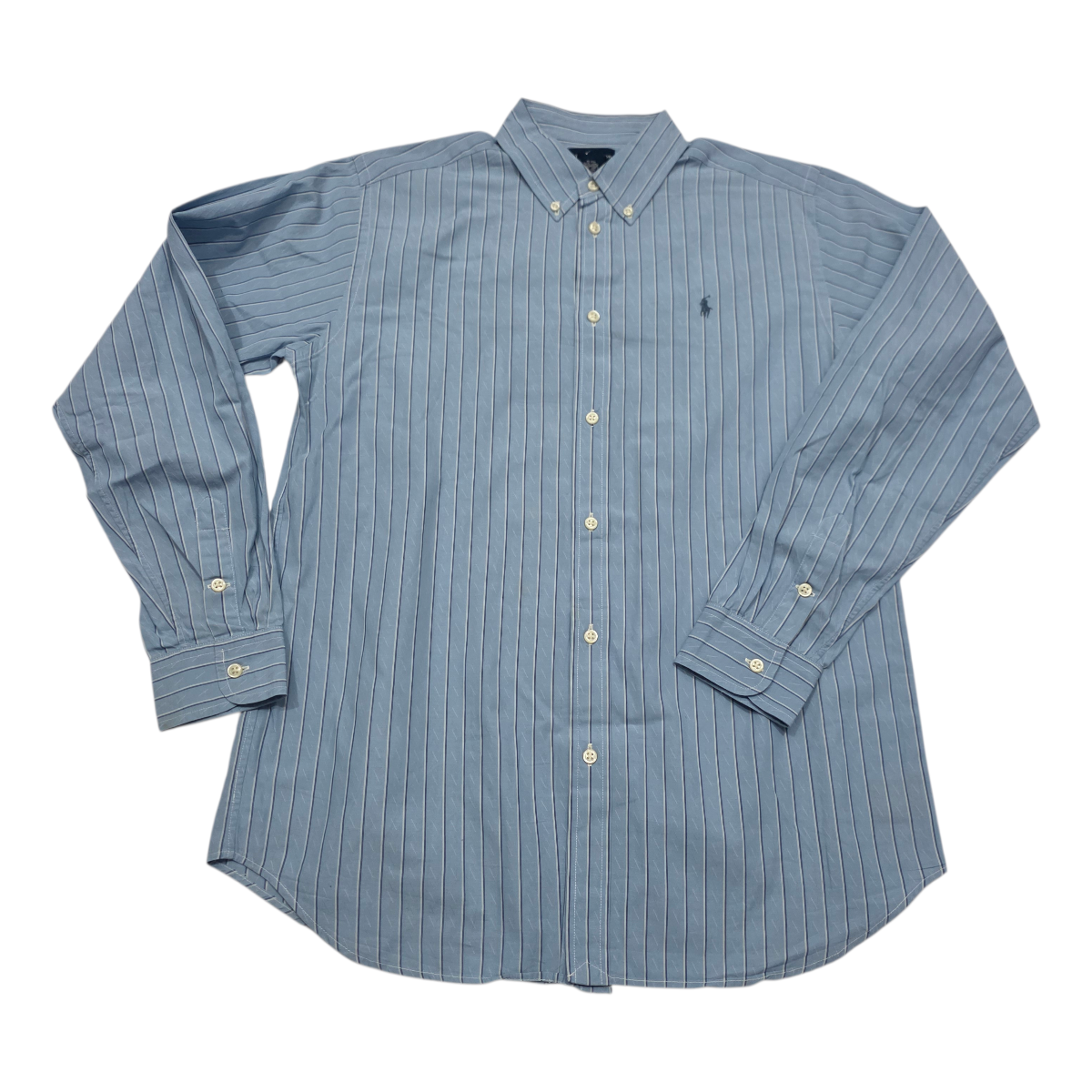 Camisa Ralph Lauren Adolescente 18-20 Azul Lineas