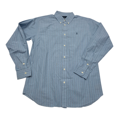 Camisa Ralph Lauren Adolescente 18-20 Azul Lineas