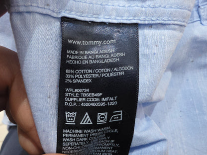 Camisa Tommy Hilfiger Adolescente 18 Azul Puntos