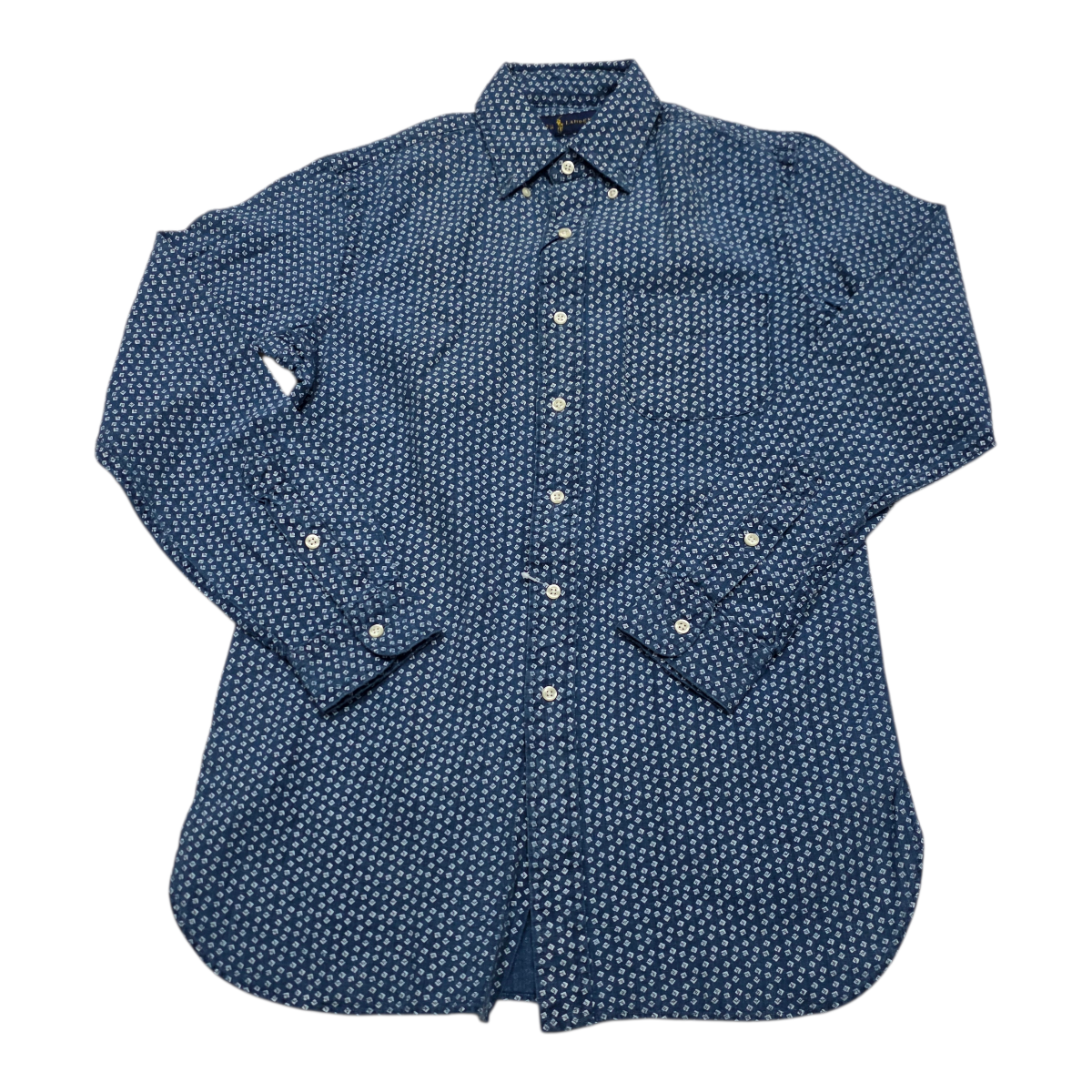 Camisa Ralph Lauren Xchico Xs Azul Lino