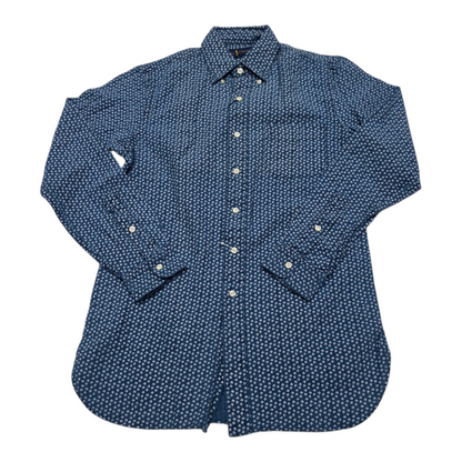 Camisa Ralph Lauren Xchico Xs Azul Lino